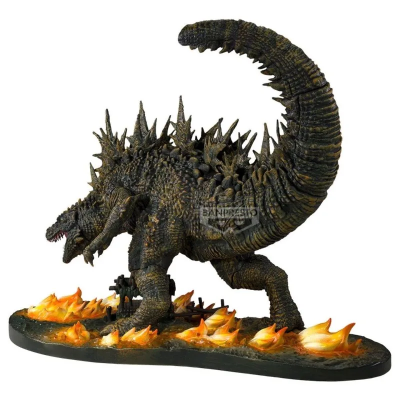Bandai In Stock Banpresto Original Anime Godzilla 1.0 Art Vignette Wu Erluo 2023 Gojira Flame Base Action Figures Model Toy Gift - view 3