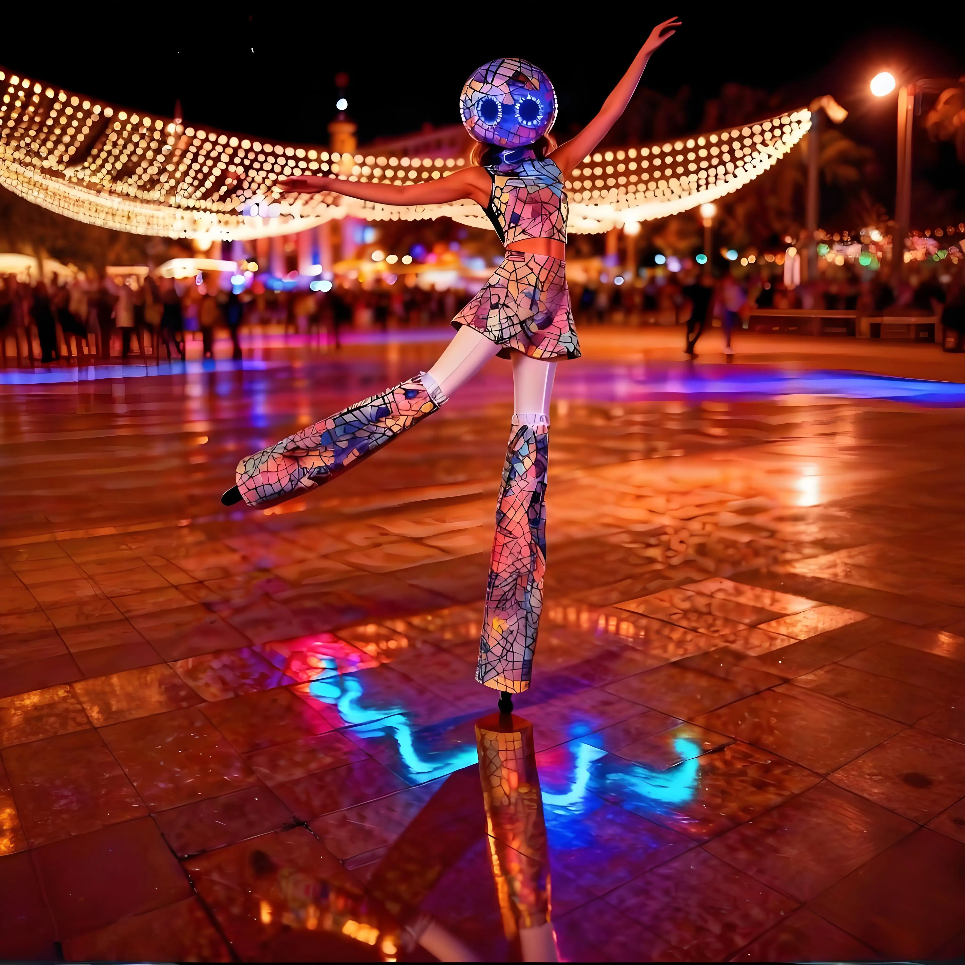 女性用光沢のあるシルバーPUノースリーブナイトクラブドレスゴーゴーダンサー歌手ステージ衣装ハロウィンカーニバルパーティー用イブニング衣装