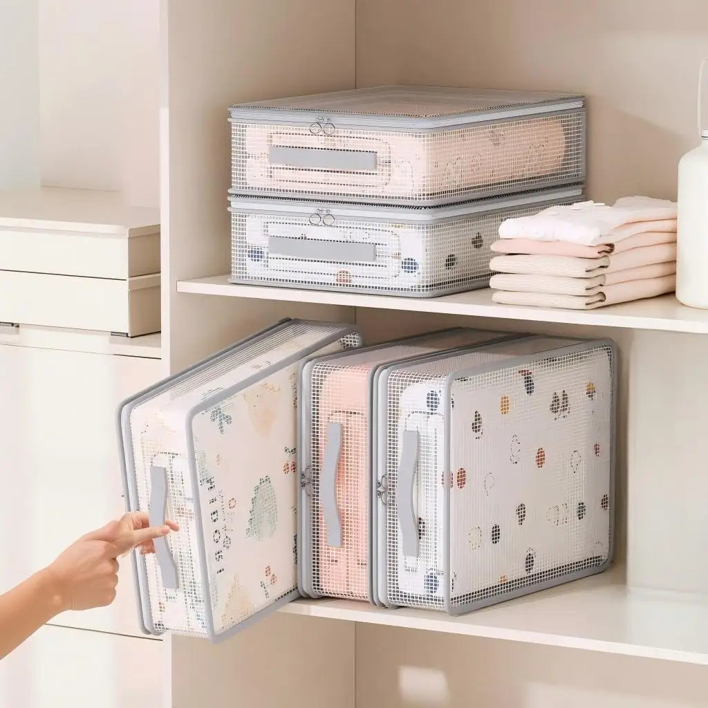 Mesh Bedding Storage Bags Large Capacity Organizer for Sheet