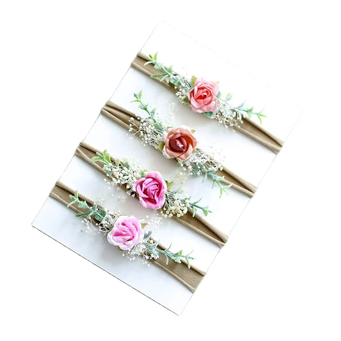 

Newborn Photography Floral Tieback Newborn Stretch Headband For Photo Shoot Newborn Lovely Headband Photography Prop