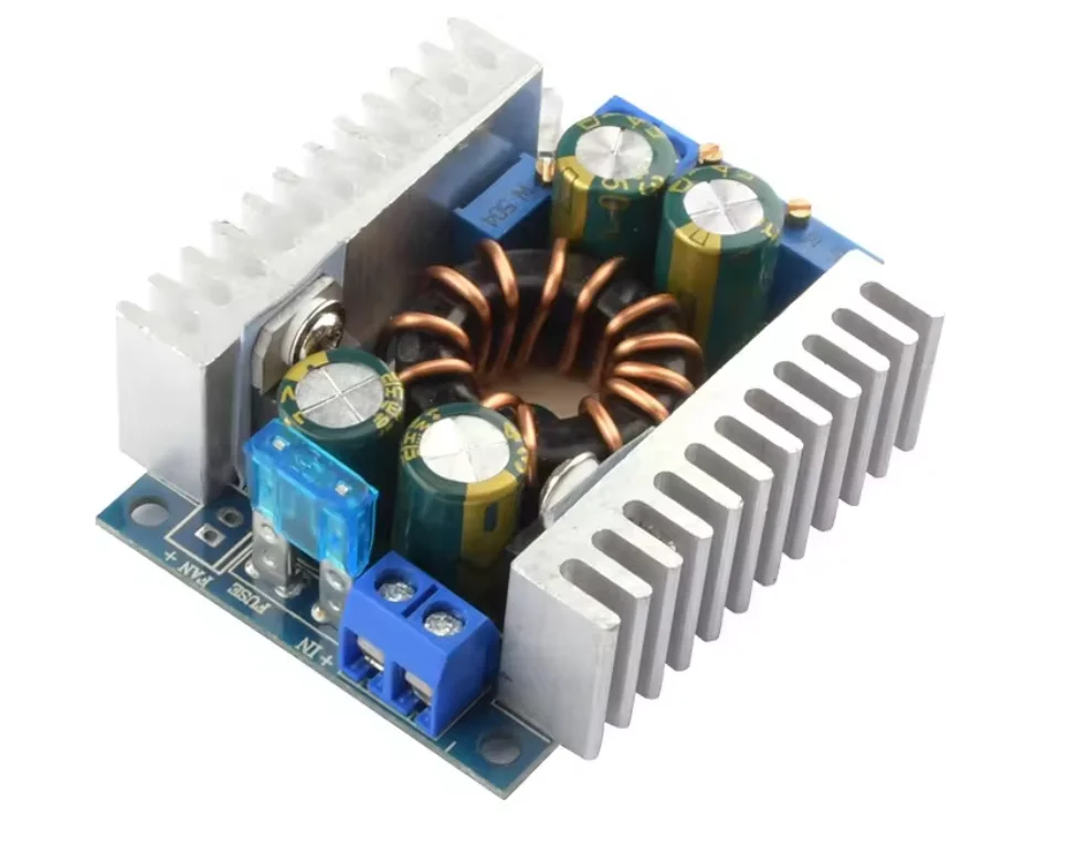 Módulo de energia ajustável para energia eólica solar, montado no veículo, carregamento regulado, Buck-Boost automático, Step-Down, DC-DC8A, 2PCs