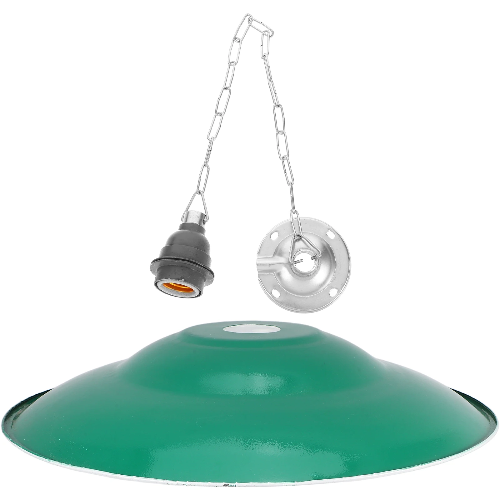 Retro abajur ao ar livre 40cm vintage à prova dwaterproof água e27 titular grande sombra redonda esmalte capa lâmpada de rua patios industriais