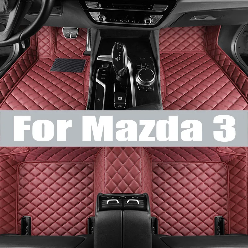 Custom TPE Car Floor Mats For Mazda 3 2014~2018 2019~2024 Mazda 6 2014~2024 trunk mat Interior Carpets Car Mats