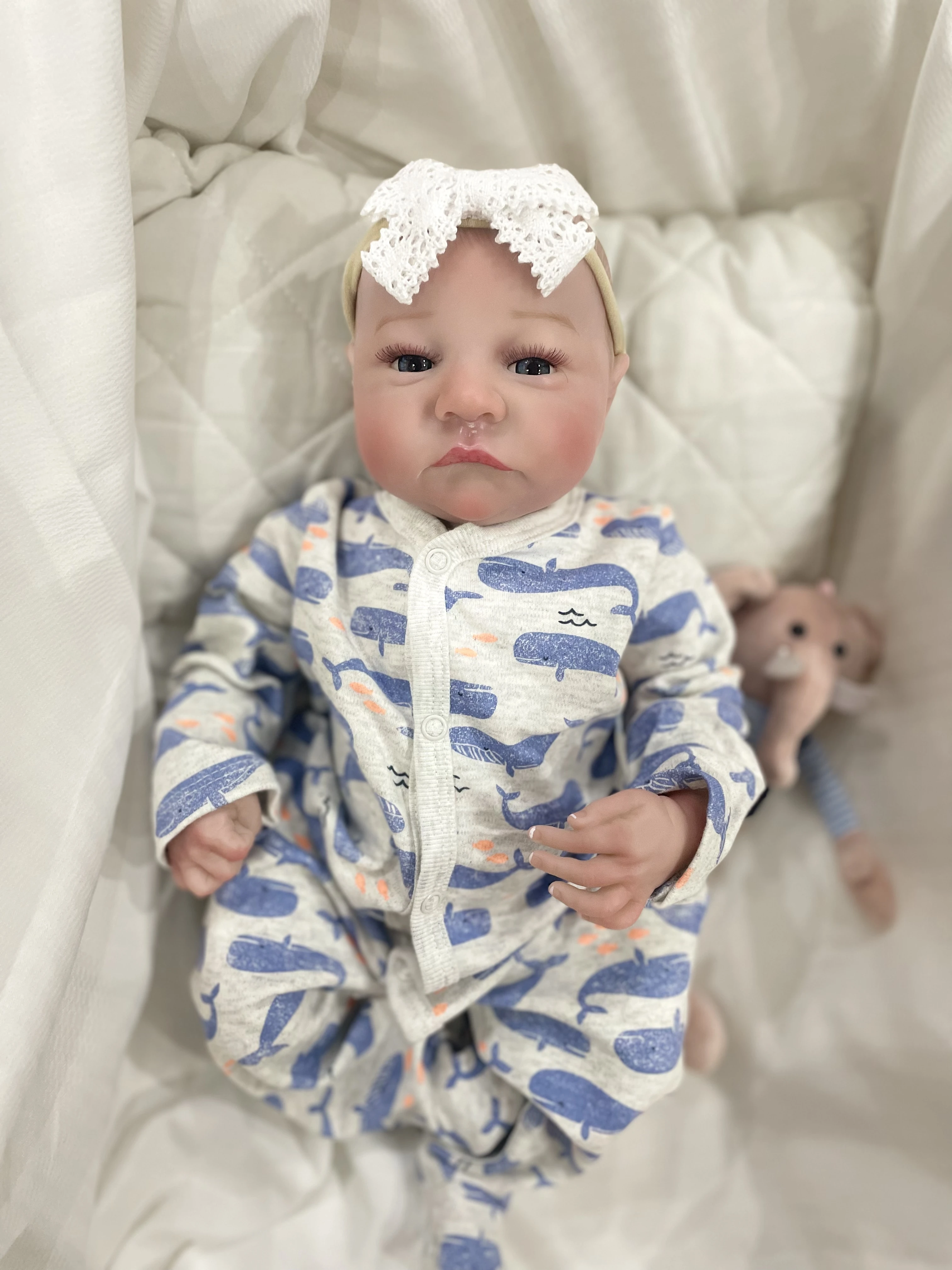 Reborn doll silicone girl 50 cm soft bebe reborn/newborn baby reborn 3D paint girl Christmas gift