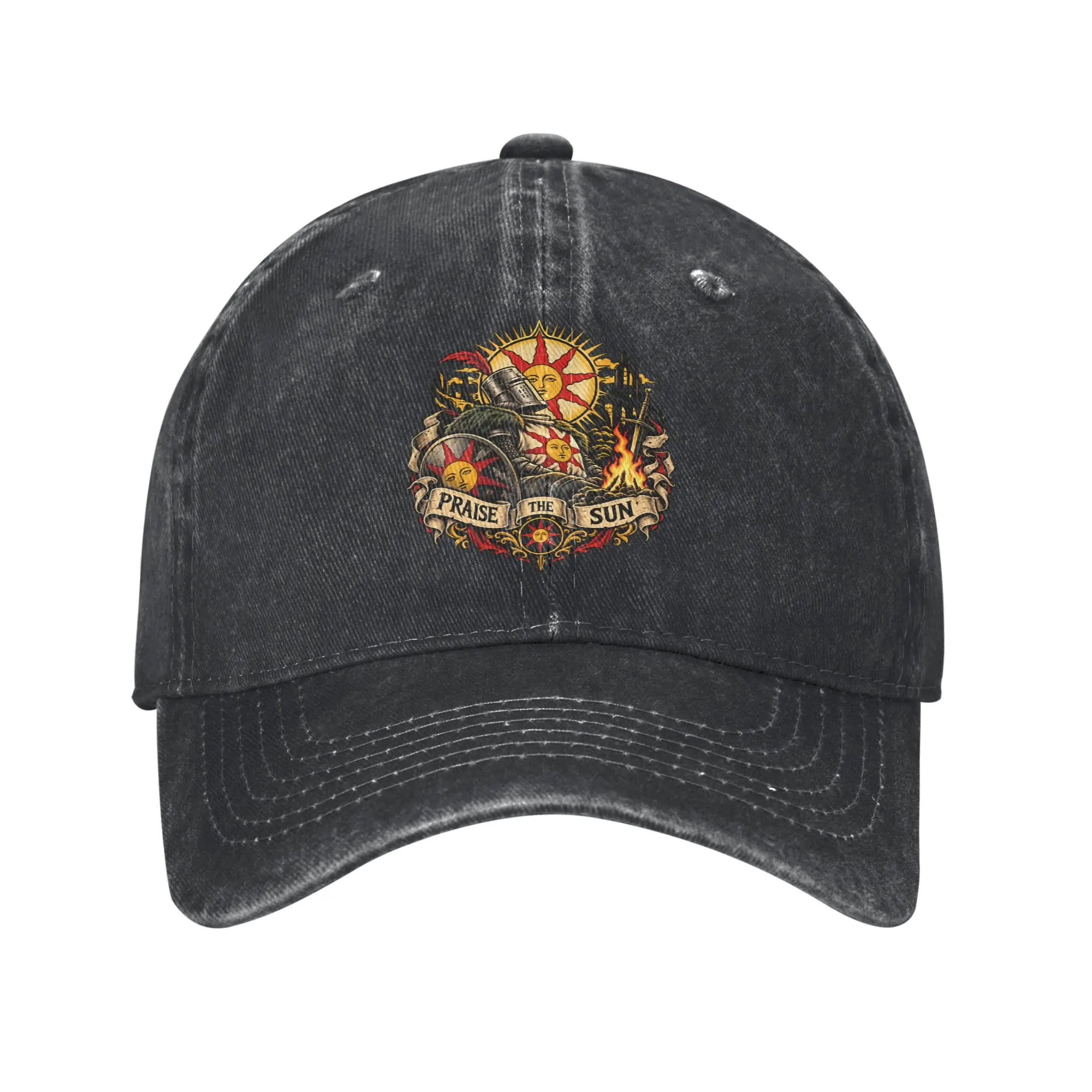  Dark Souls Praise The Sun  Baseball Cap Merch for Men Women  Adjustable Trucker Hats
