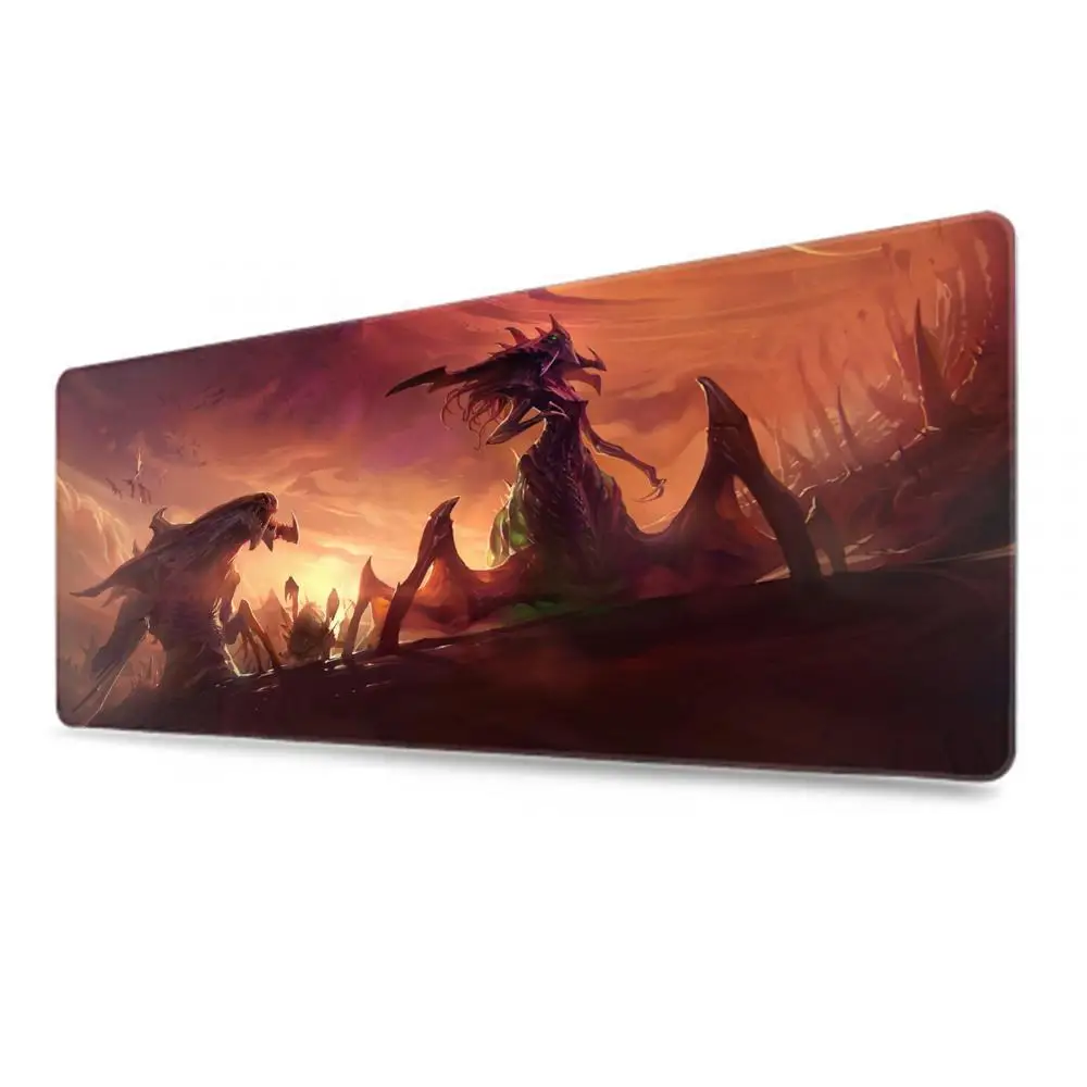 StarCraft-alfombra de escritorio para ordenador, alfombrilla de ratón para teclado de Pc, alfombrilla grande para oficina, alfombrilla de ratón para armario de Jugador
