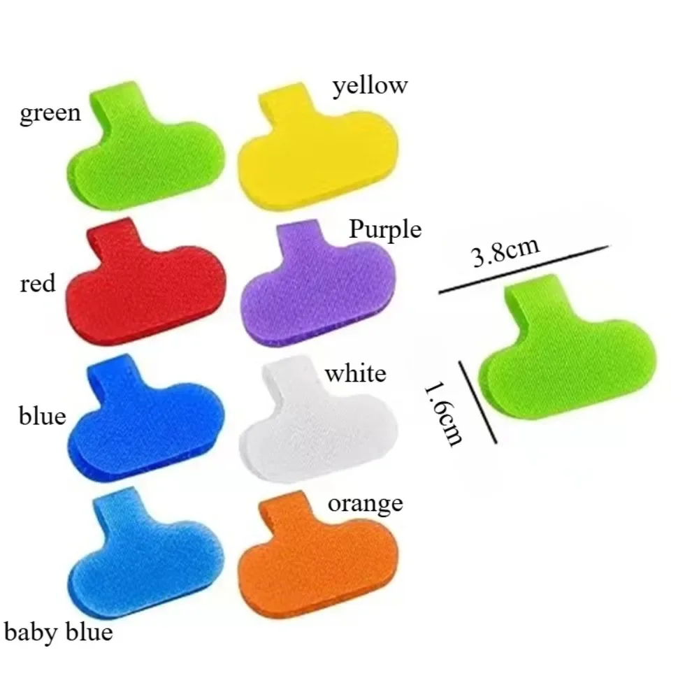 5/8PCS Cable Labels Tags Colorful Waterproof Cord Labels Tags For Wire Labels Self Adhesive Tear Resistant Cable Management