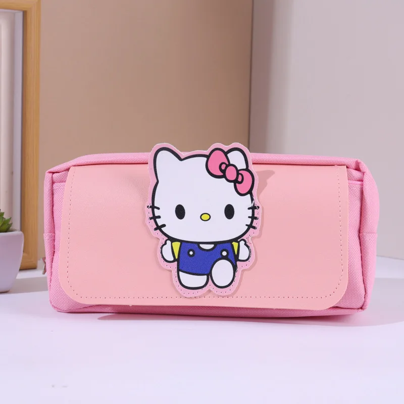 Neues Hellokitty Kuromi Federmäppchen mit Reißverschluss, Federmäppchen, Schreibwarenbox, Stifttasche, Grund- und Sekundarschüler, Schulbedarf