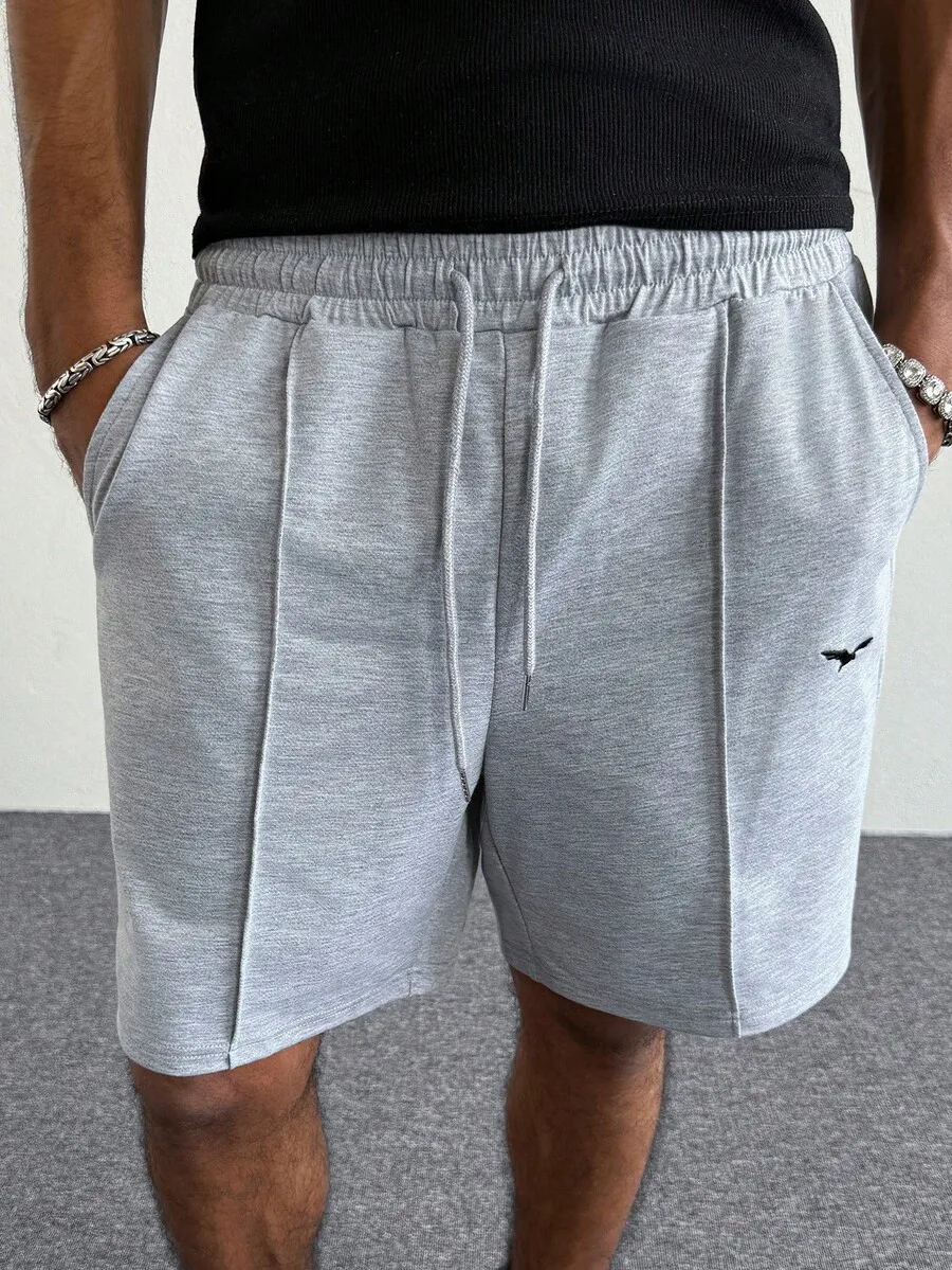 

Mens Solid Color Casual Drawstring Elastic Waist Shorts With Pockets Summer Gym Shorts
