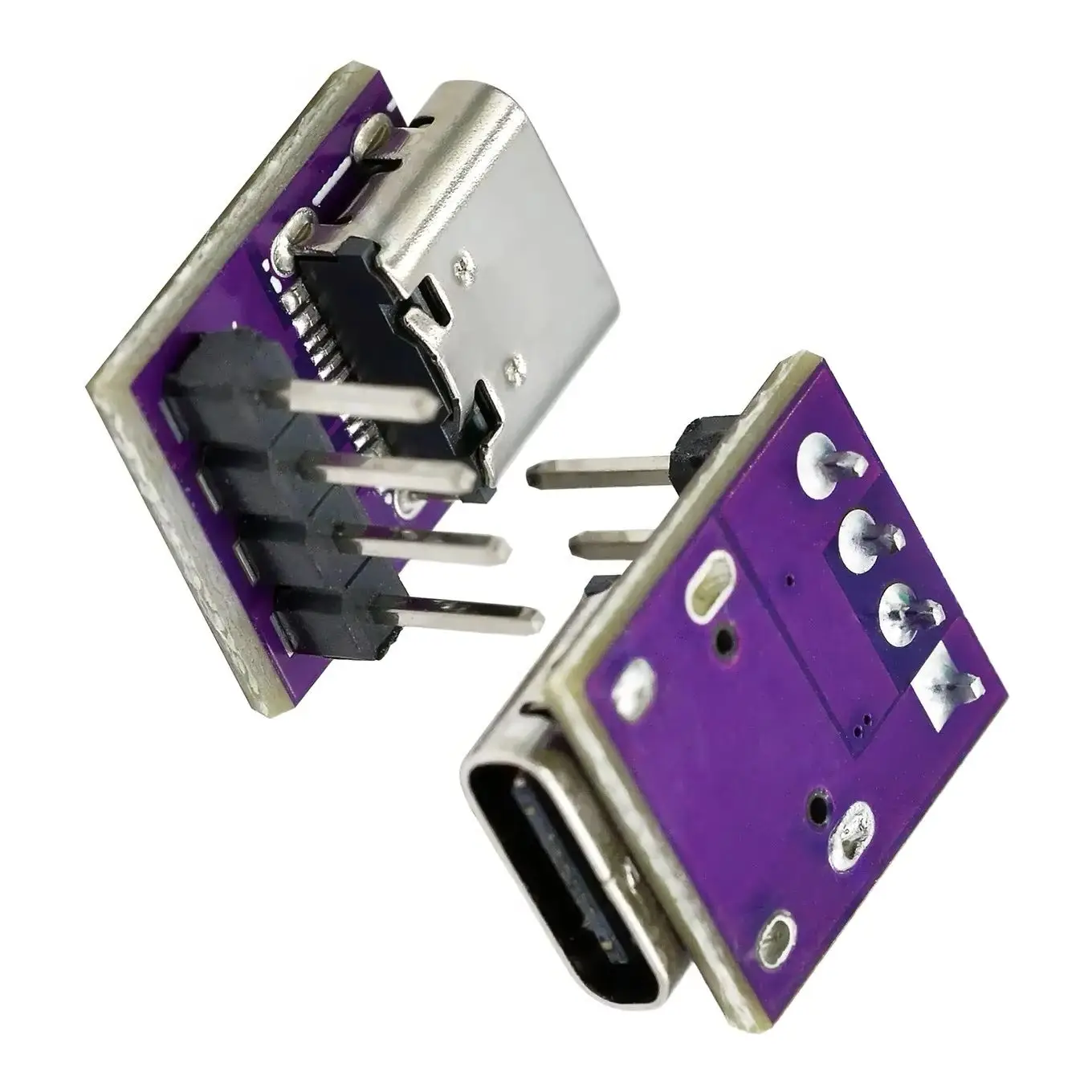 USB-3.1 16P to 2.54 high current power conversion board is inserted on both sides of the- TYPE-C motherbase test board