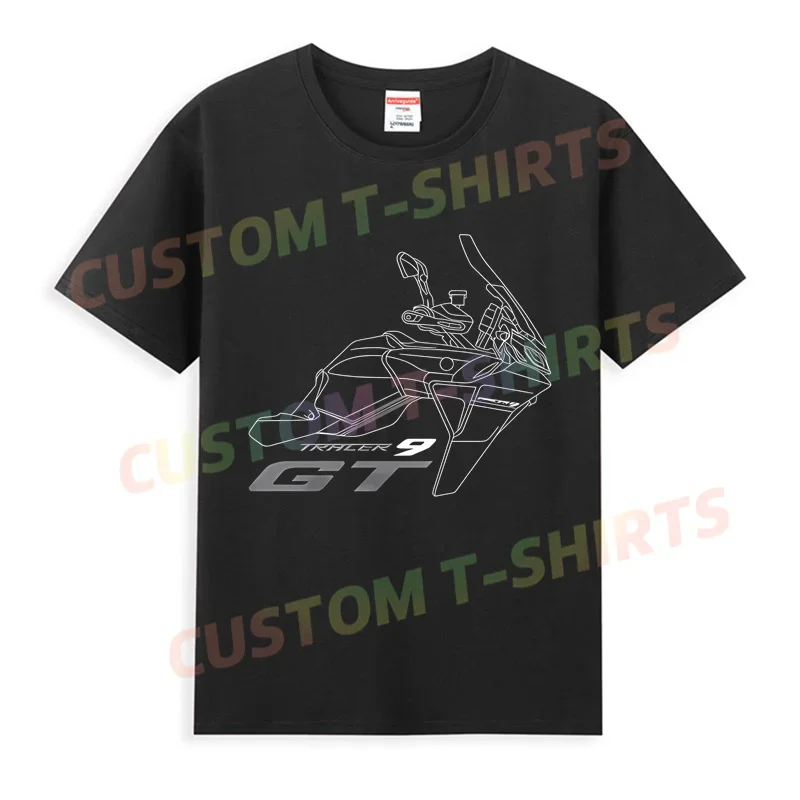 2024 Men T Shirt Casual Yamahas Tracer 9 GT Lineart Style T-shirt Graphic Oversized Sports Comfortable Streetwear S-3XL Cool Tee