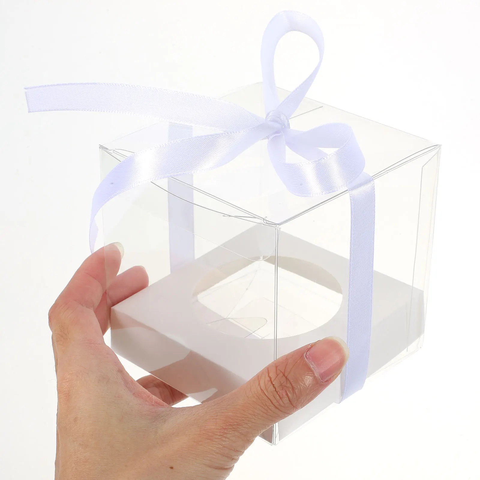 

30 Pcs Cake Box Takeaway Boxes Packing Clear Small Cupcake The Pet Reusable Plastic