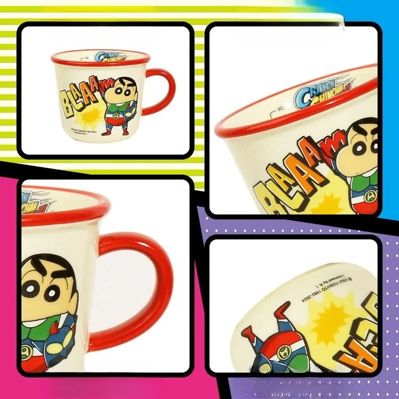 

Кружка Crayon Shin-chan: милая мультяшная керамическая чашка для воды, новая, для дома, для студентов общежитий, для молока, кофе, парная, для завтрака