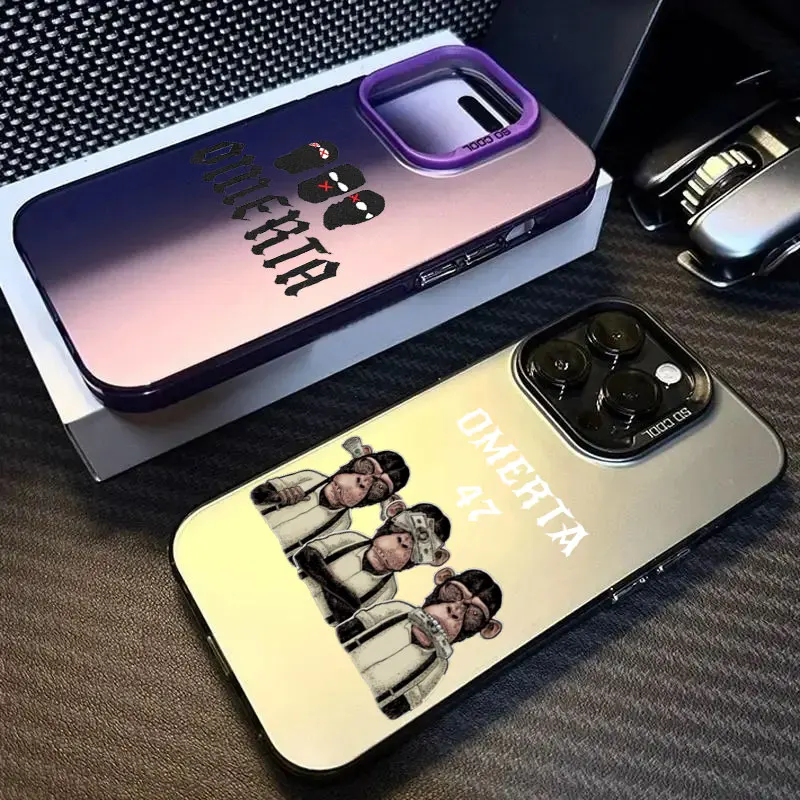 O-Omerta Maes Maschera LOGO Coque Per Apple iPhone 17 Air 16e 16 14 15 13 11 Pro Max 16 Plus 12 17 Pro Custodia antiurto Copertura del telefono