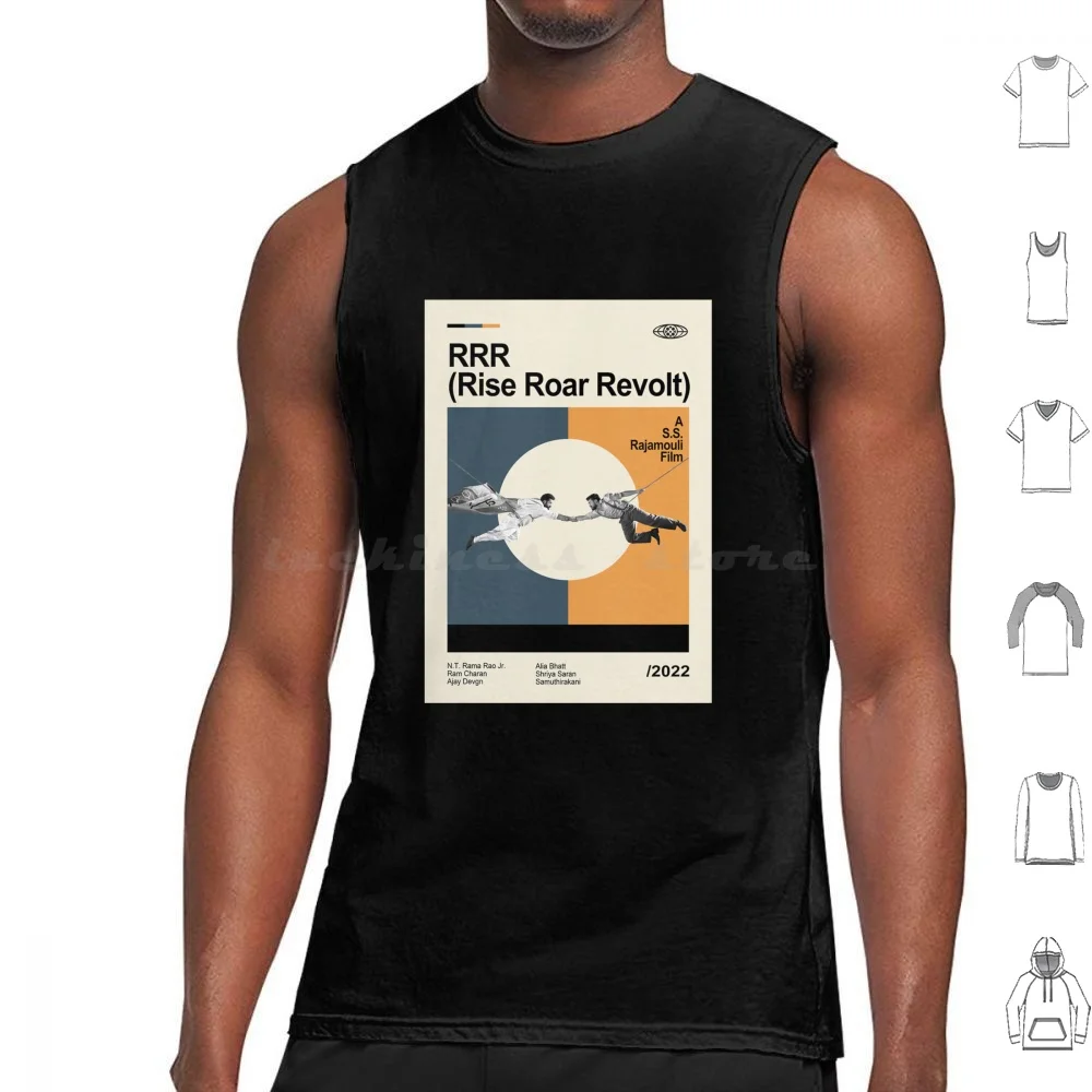 Rrr (Rise Roar Revolt) فيلم تانك القمم سترة بلا أكمام Rrr National Forest Telugu Ntr Rrr فيلم توليوود بوليوود رام #1
