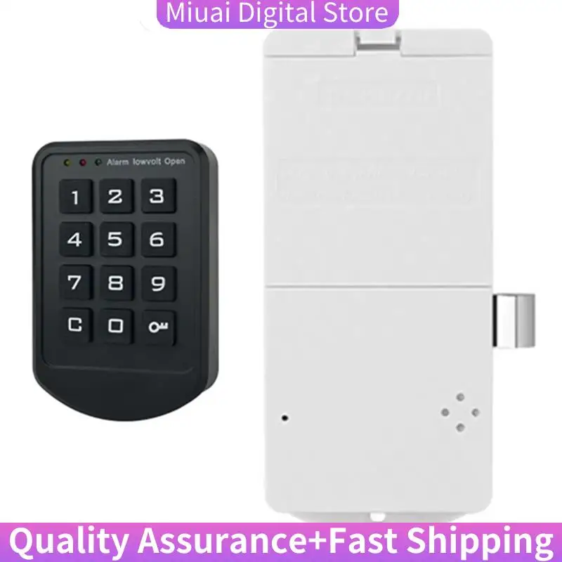 Password Cabinet Drawer Electric Key Locker Electronic Digital Button Lock Fully Automatic Smart Electric Lock-A74Z