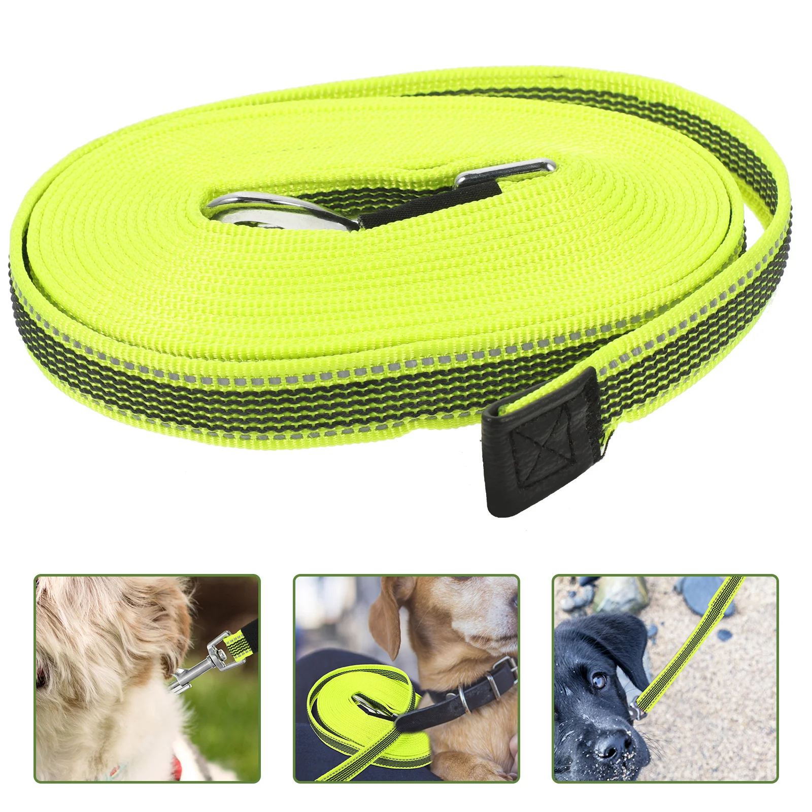 

Training Leash for Dogs Heavy Duty Stainless Steel Swivel Hook 360 Degree Rotation Outdoor Walking Hiking Pet Dog Rope Accessory