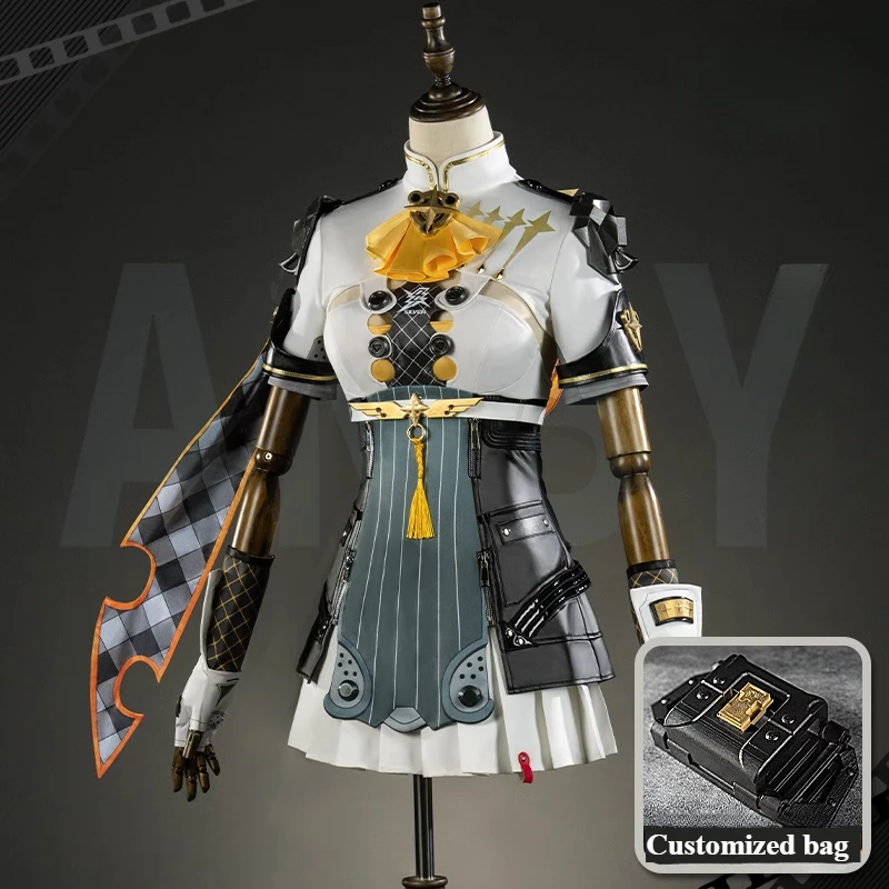 

Zenless Zone Zero Silver Soldier Anby Cosplay Costume Wig Game ZZZ Anby Women Dress Halloween Carnival Costumes Props Set