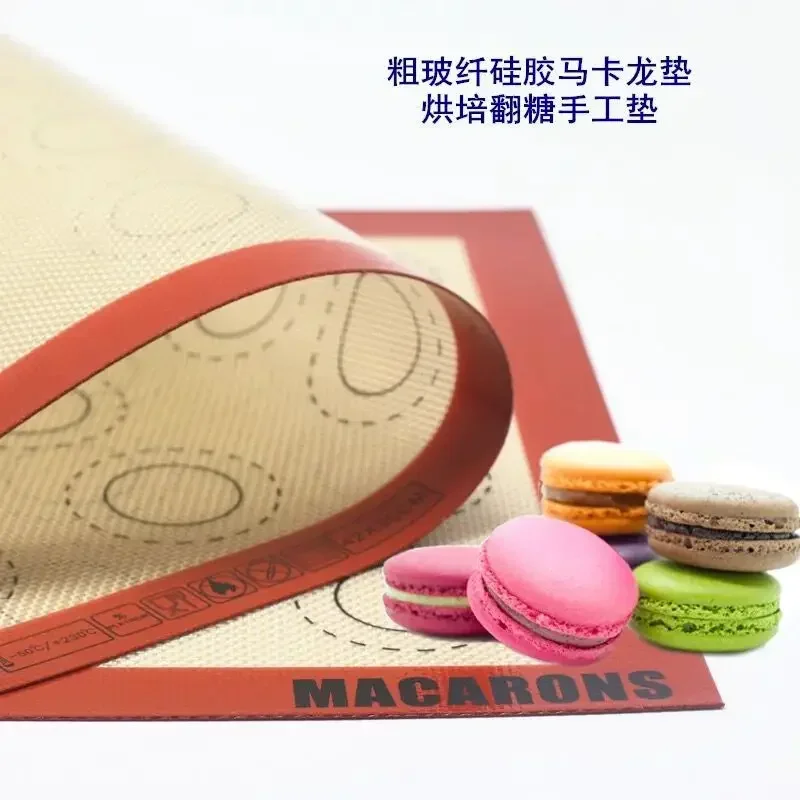 Fiber silicone pad Macaron baking pad, sugar flipping hand pad, non stick food grade silicone pad