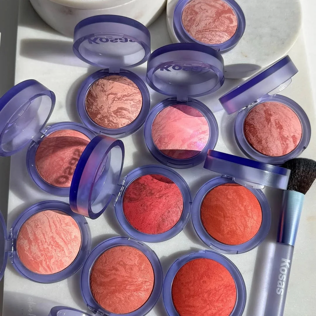 KOSAS Blush Is Life Series Powder Blusher Baked Dimensional + Brightening Blush Rosy Complexion Popular Brand Makeup Products