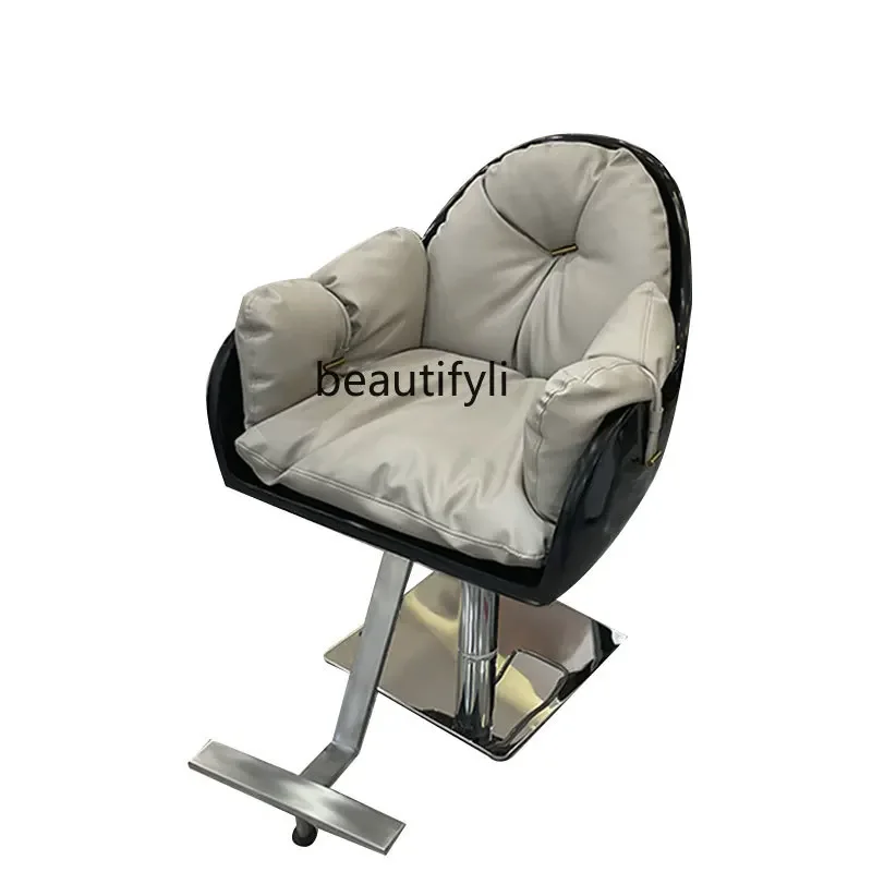 

ss03 High-End Barber Shop Chair Hair Cutting Hot Dyeing Chair Lift Light Luxury Hairdressing Chair Stool