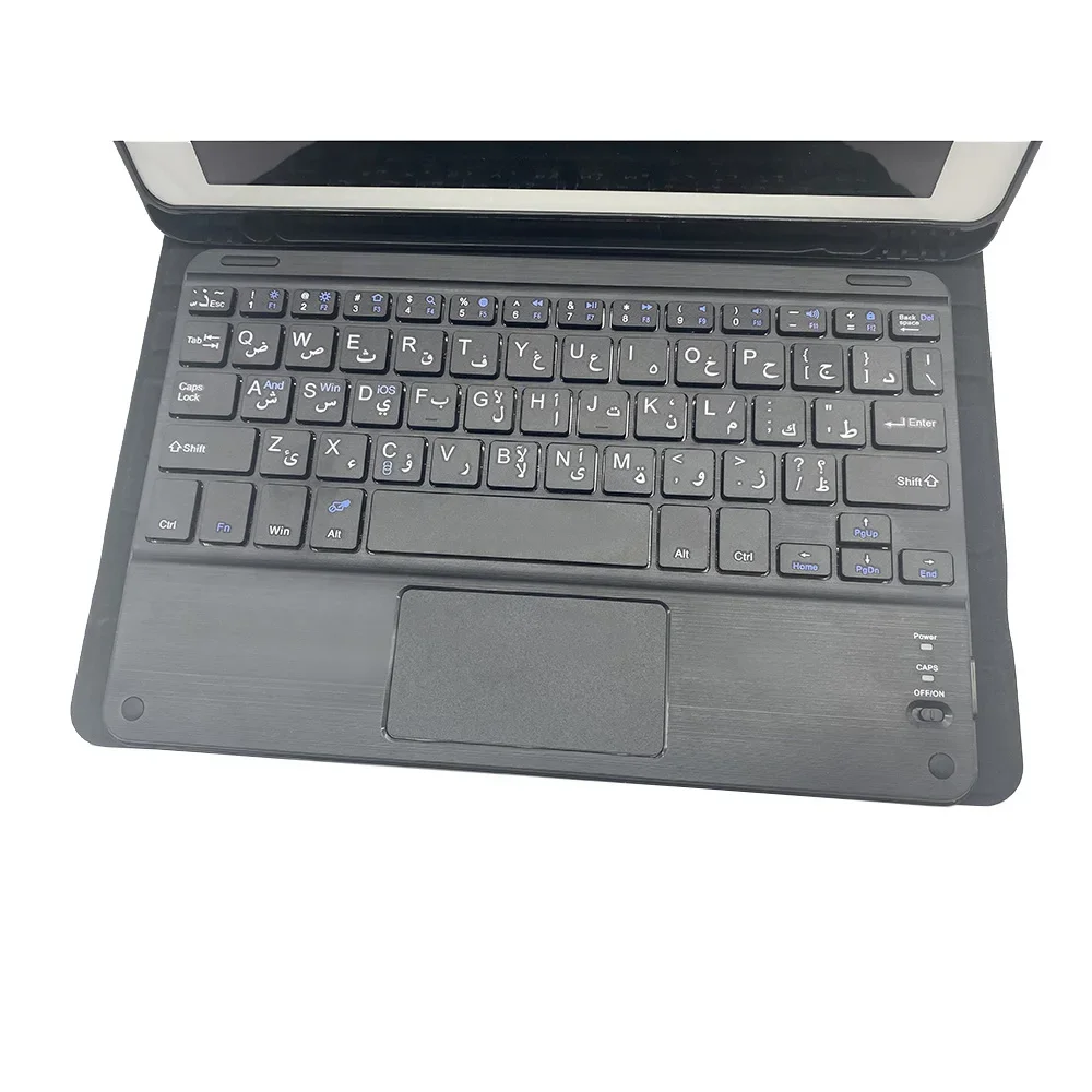 Custodia con tastiera wireless touchpad arabo staccabile per iPad Pro 11 2018 2020 2021 9th 10.2