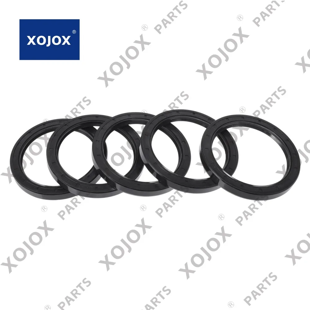 

XOJOX Универсальный сальник TC с двойной кромкой W Стальное пружинное уплотнительное кольцо Уплотнение вращающегося вала 75x95x10 мм Резина высокого давления NBR Черный 5 шт.