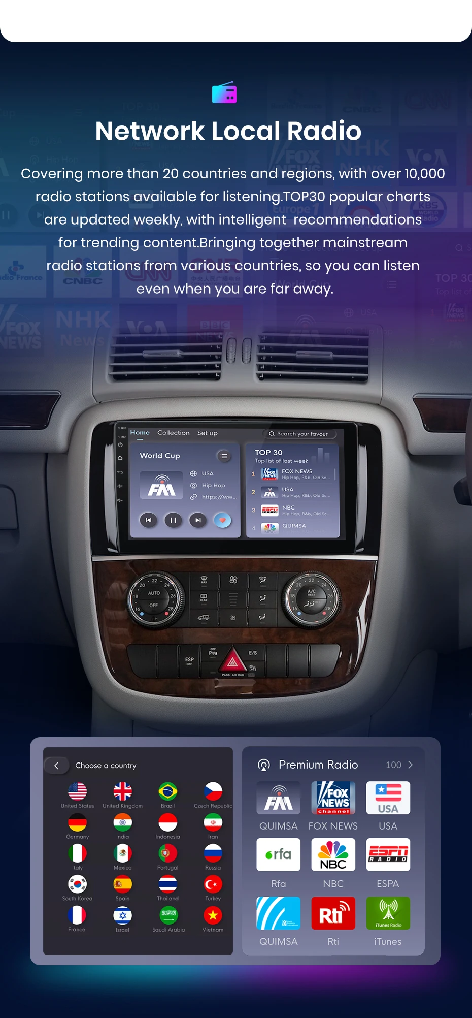 Junsun Carplay Android Auto Autoradio für Mercedes Benz R251 R300 R280 R320 2012-2015 GPS intelligente Systeme Multimedia – Detail 15