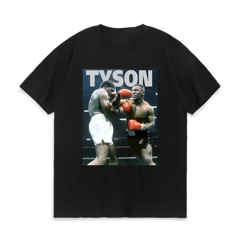 New Iron Mike Boxing Champion Tyson Fans T-shirt for Men Women Summer Casual Cotton Short Sleeve Mens T Shirt Fashion Clothing