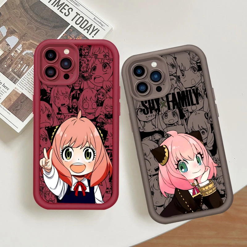 SPY X FAMILY Art Anime Eye Ladder For Apple iPhone 16 15 14 13 12 11 Pro Max Plus Phone Case Back Phone Case