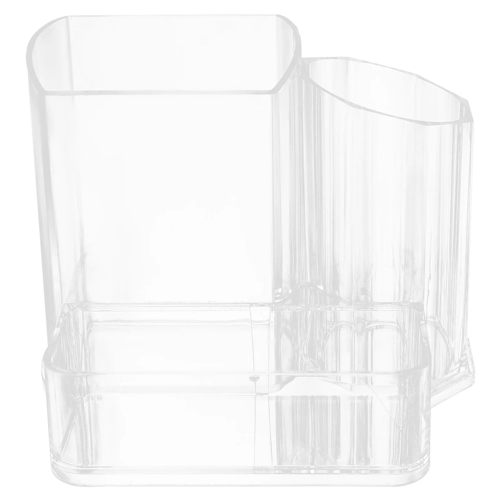 

Nail Tool Storage Box Acrylic Multi-Function Desktop Organizer Manicure Holder Double Layer Pen Holder for Home Office