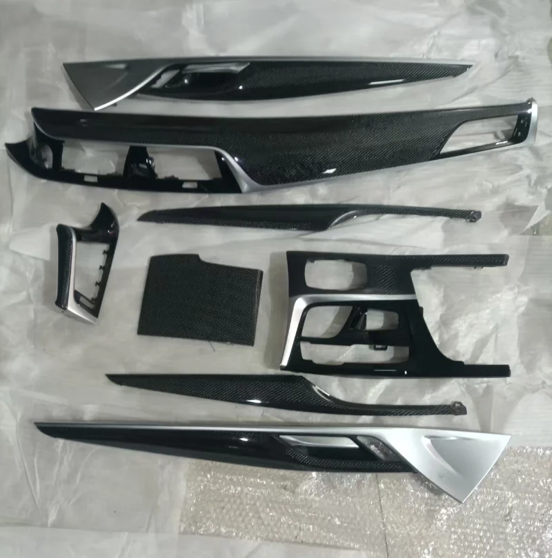 For G30 G31 G38 Carbon Fiber Interior Trim Panel for 5 Series 2018-2021 with 12-Month Warranty-Multiple Patterns Available