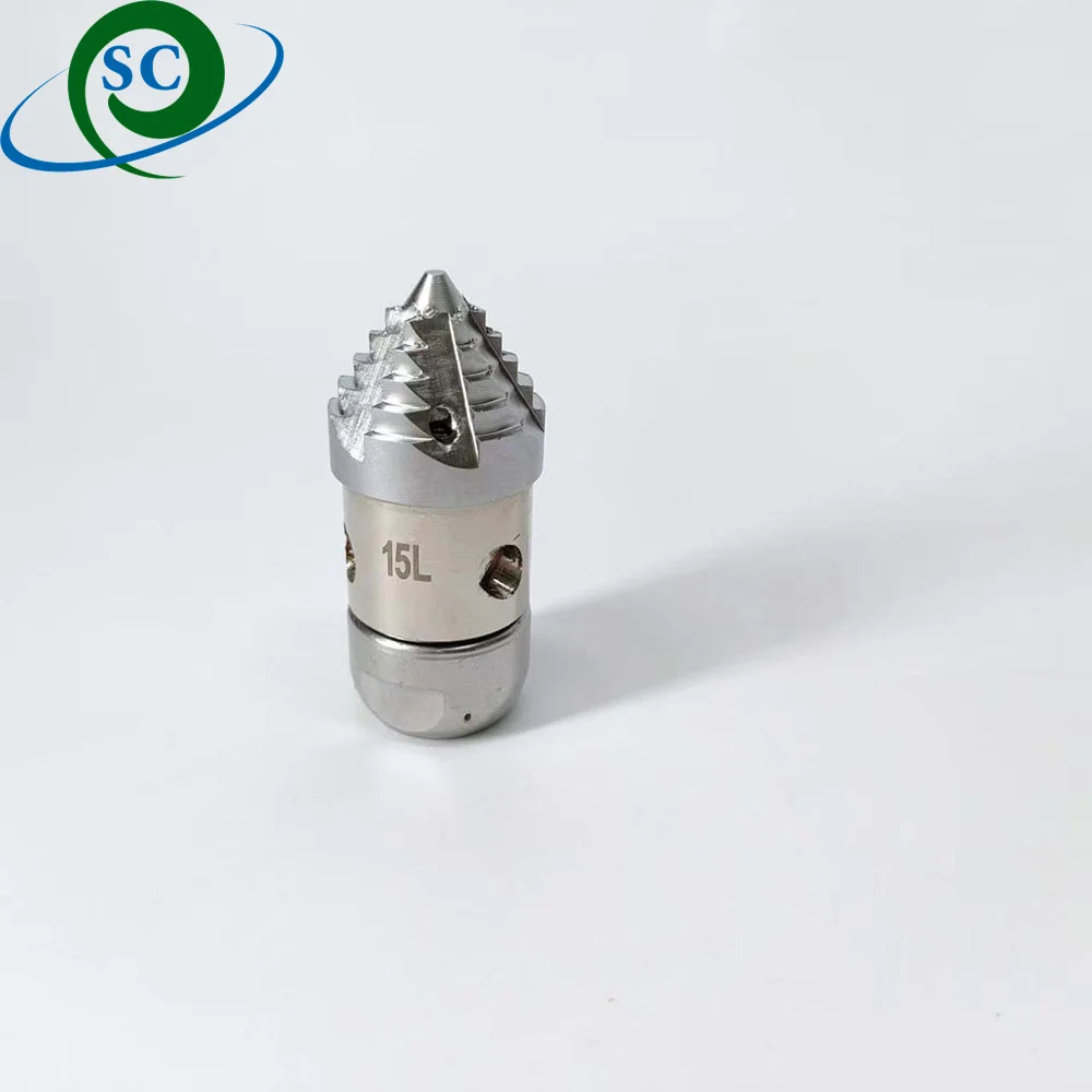 

High-pressure Rotating Nozzle 3/8 Inner Thread 30L/min Sewage Cleaning Mouse Rotating Nozzle Oil Stain Cleaning Water Mouse