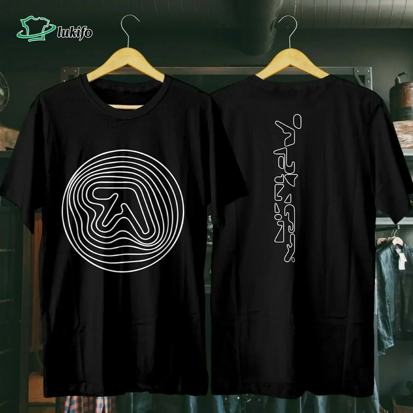 Aphex Twin Coachelllaa Virgil Abloh camisa Unisex para hombre 2024 camiseta de marca de alta calidad Casual impreso 100% algodón