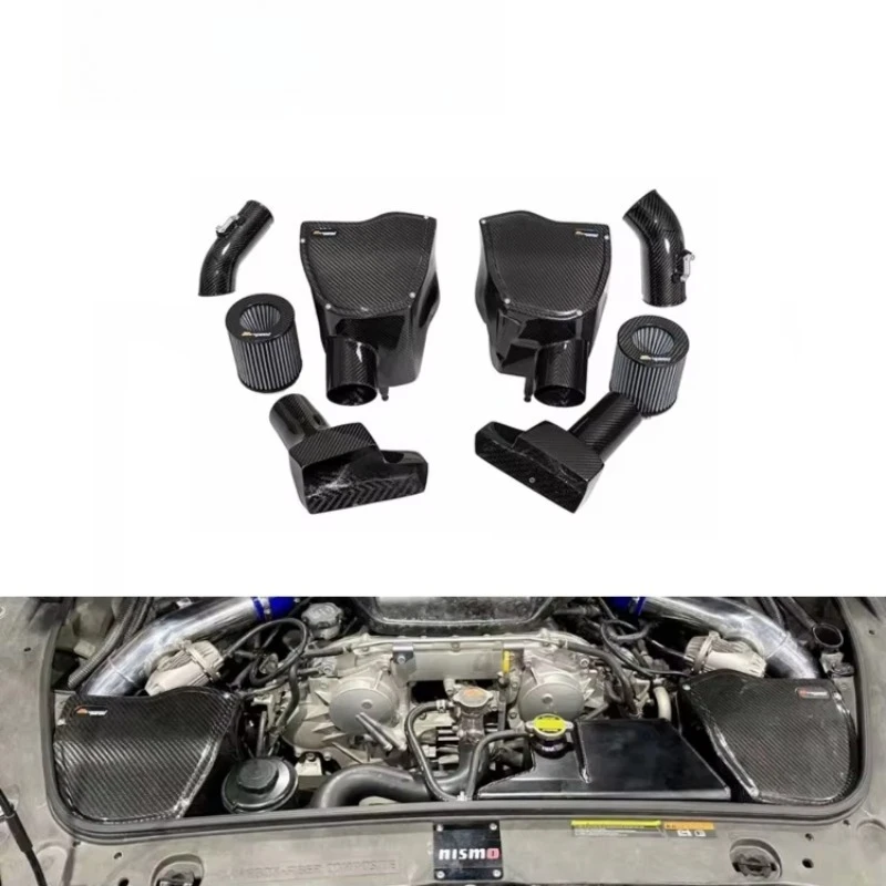 

Carbon Fiber Car Engine Cold Air Intake System Kits Intake Pipe Air Filter Car Accessories for GTR R35 3.8T Air Intake
