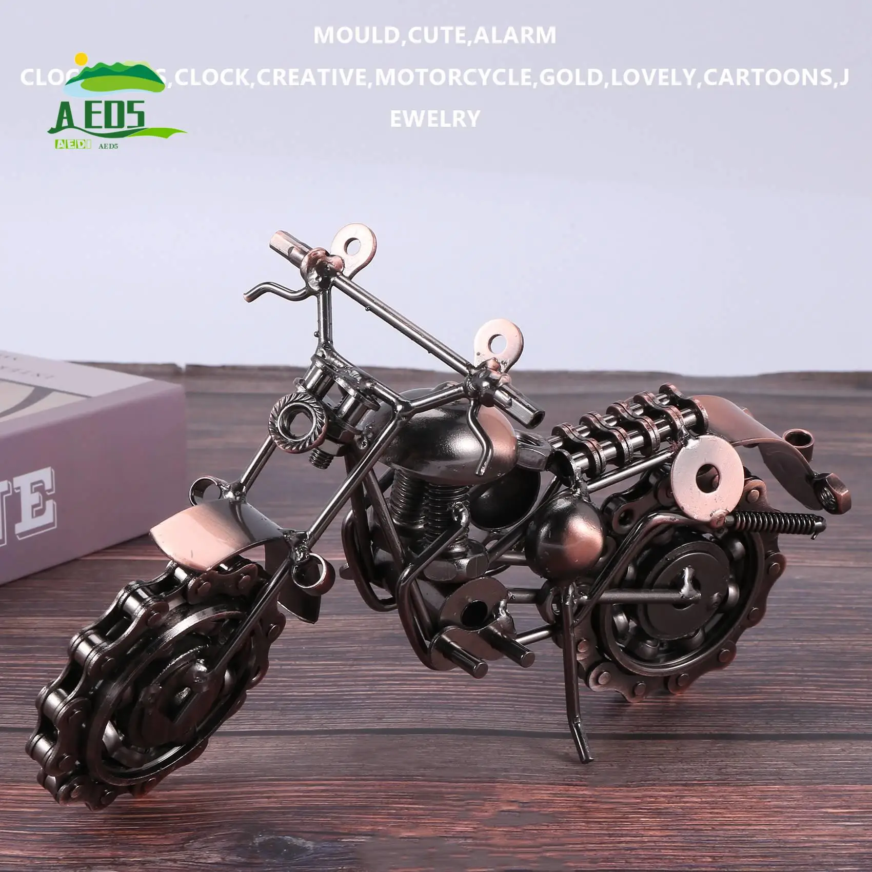 

AED5-винтажный металлический мотоцикл, модель мотоцикла, домашний декор, орнамент, подарок