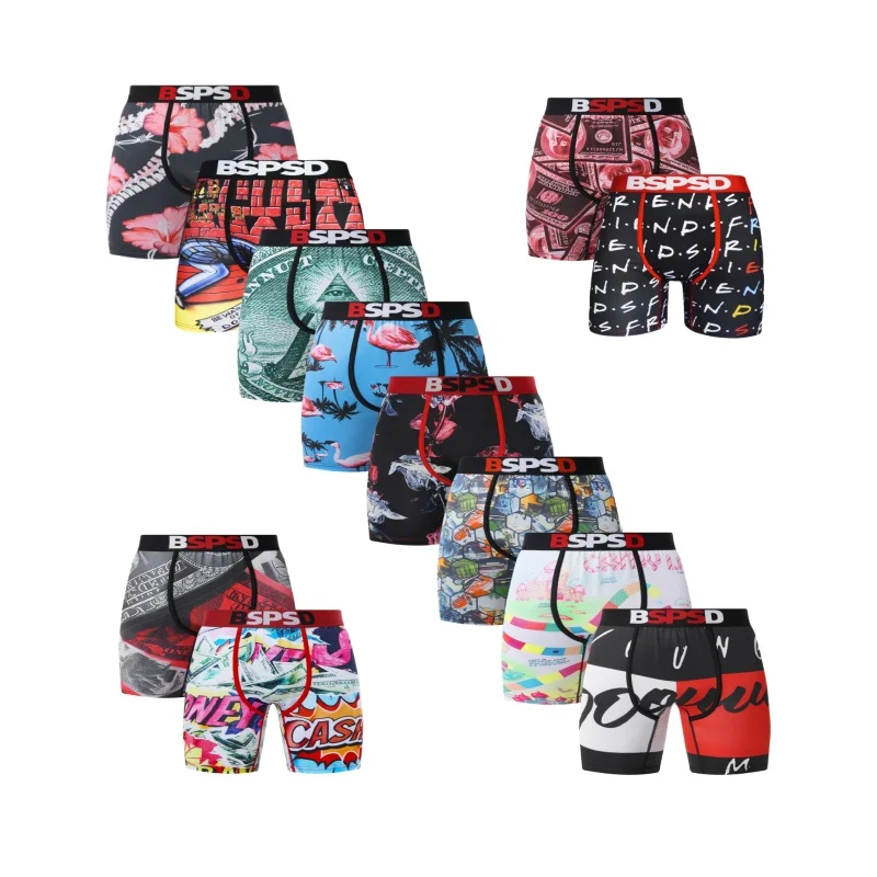 

Мужское нижнее белье, боксеры, дышащие и впитывающие пот мужские трусы, мужские трусы с принтом больших размеров, сексуальные мужские боксеры