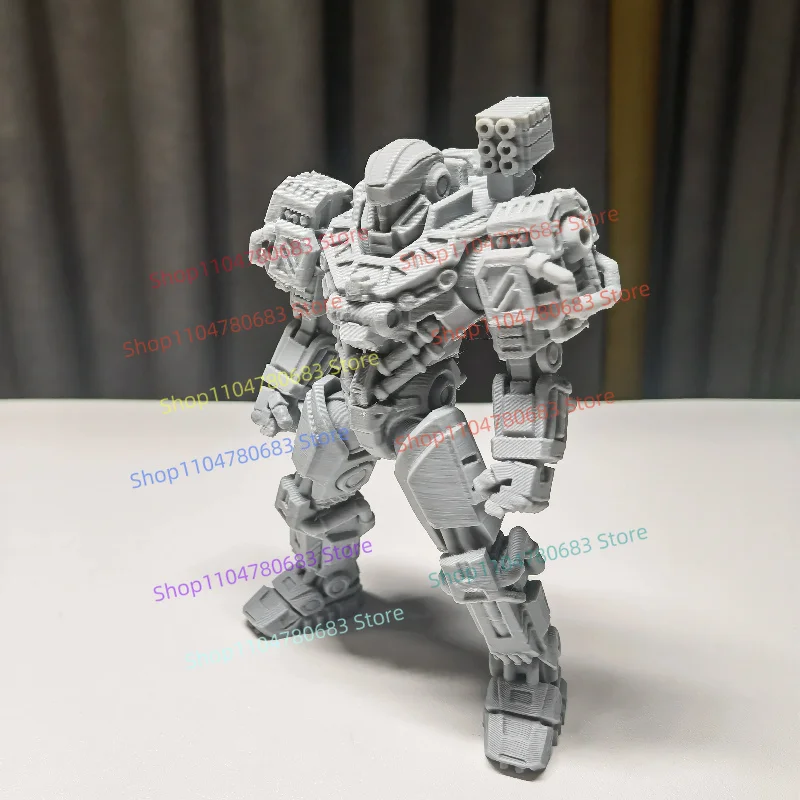 12CM 3D Printed Integrated Dawnbreaker Mecha Robot (No Assembly Required) Unpainted Model Anime Cartoon Toy Gift Action Figure