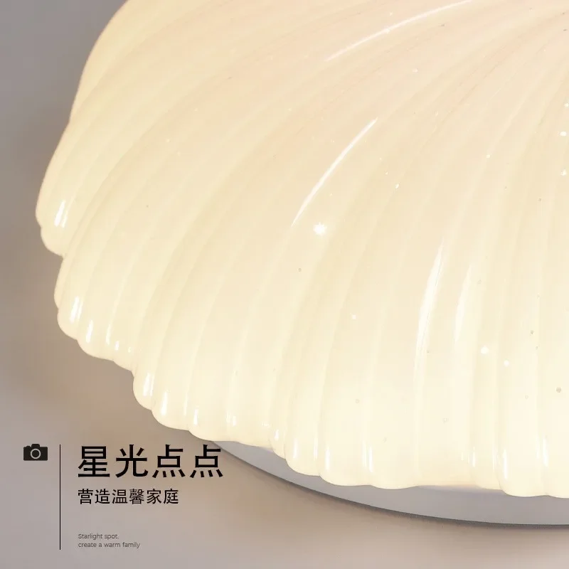 Plafon cangkang modern minimalis seni kreatif lampu LED bintang kamar tidur bergaya baru model labu