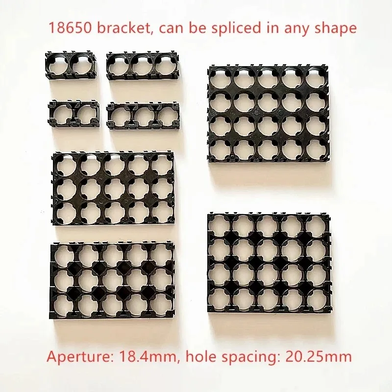 18650 Lithium Battery Holder Cylindrical Anti Vibration Plastic Battery Pack Bracket Li-ion Battery Spacer Cell Holder