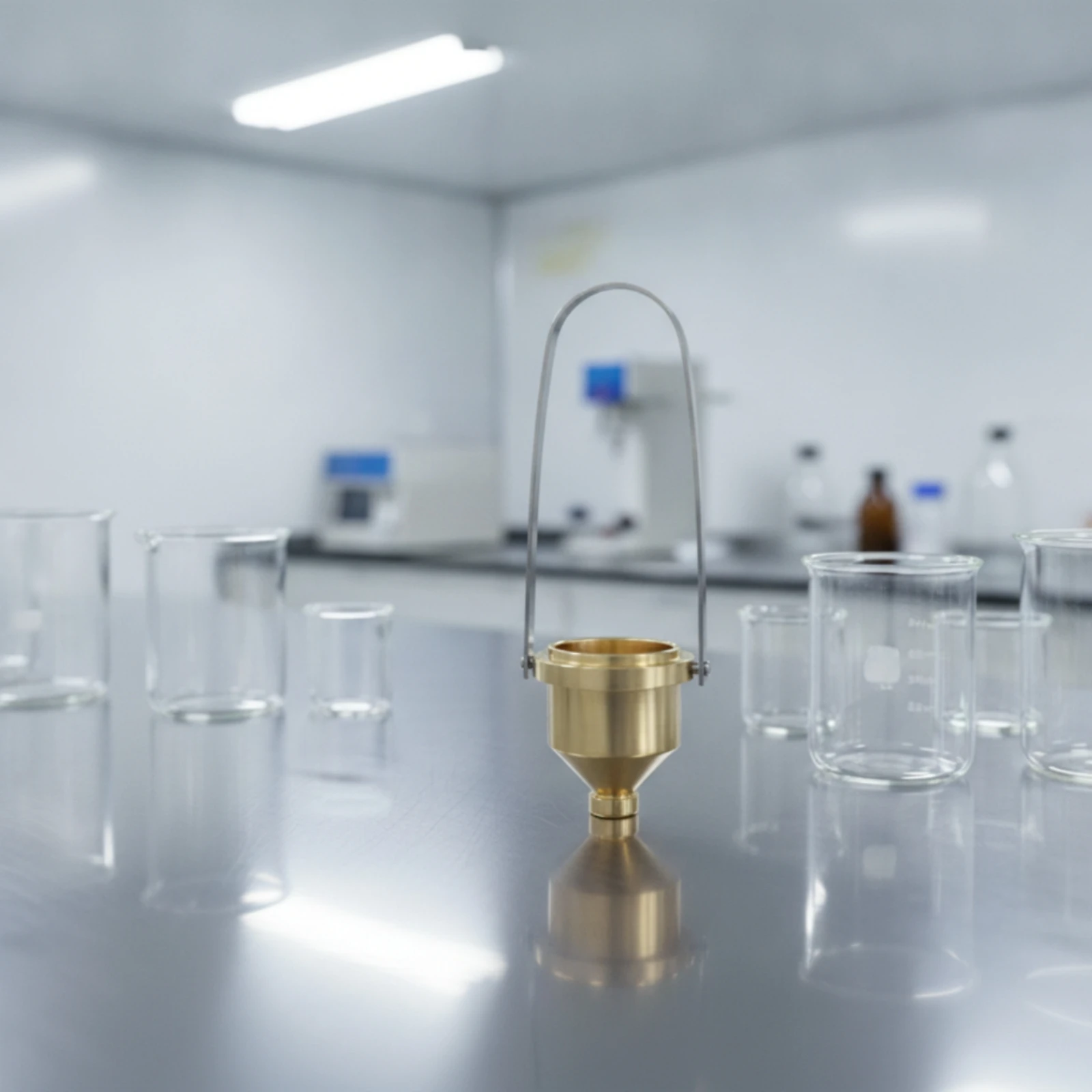 No. 4 streamCup Viscometer High Precision Paint Viscosity Test Cup Viscometer with Carrying Handle Repeatable Standardized