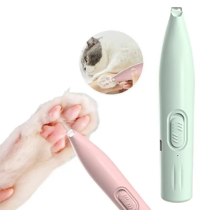 USB Rechargeable Pet Foot Grooming Razor Pet Foot Hair Trimmer Dog Cat Electric Foot Hair Shaver