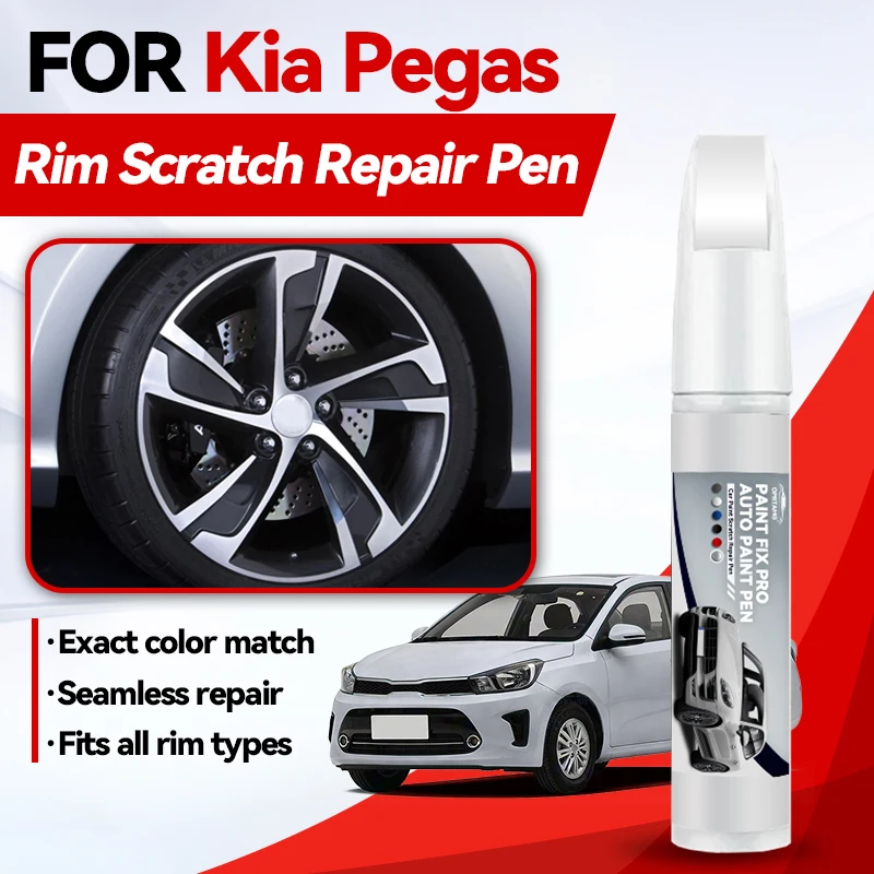 

Набор для ремонта лакокрасочного покрытия Kia Pegas (1996-2026): кисть для подкраски, средство для удаления царапин, аксессуары для авто (черный, белый)