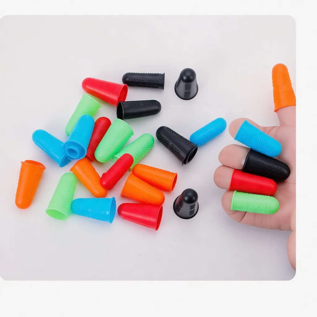 Silicone Finger Tips Heat Resistant Anti Slip Guard For Hot Glue Electronic Assembly Crafting Safety Maintenance