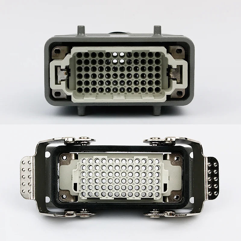 Heavy-duty connector 72-core rectangular cold pressure HDC-HDD-072 aviation plug socket industrial waterproof plug 10A