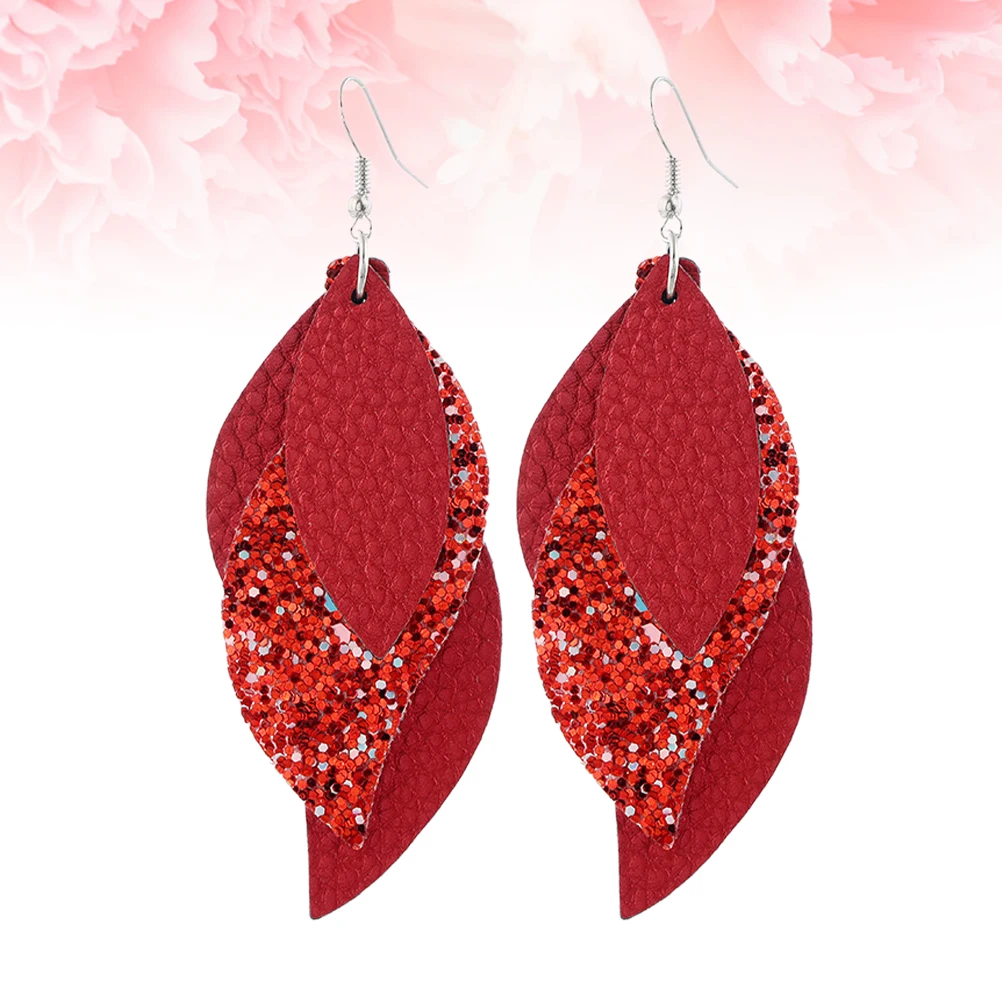 

1Pair Sequin Ear Drop Earrings Khaki Casual Work Holiday Fashion Women Dangler Jewelry Sequin Earring Ear Drop