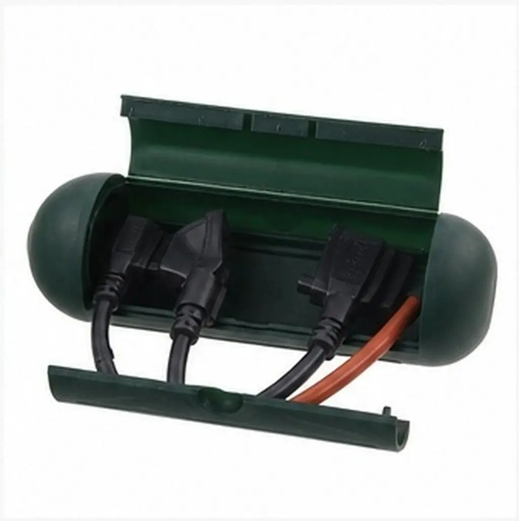 2Pcs Electrical Extension Cord Box Weatherproof Watertight Sealing Connection Box for Outdoor Harsh Environments Rain Snow Dust