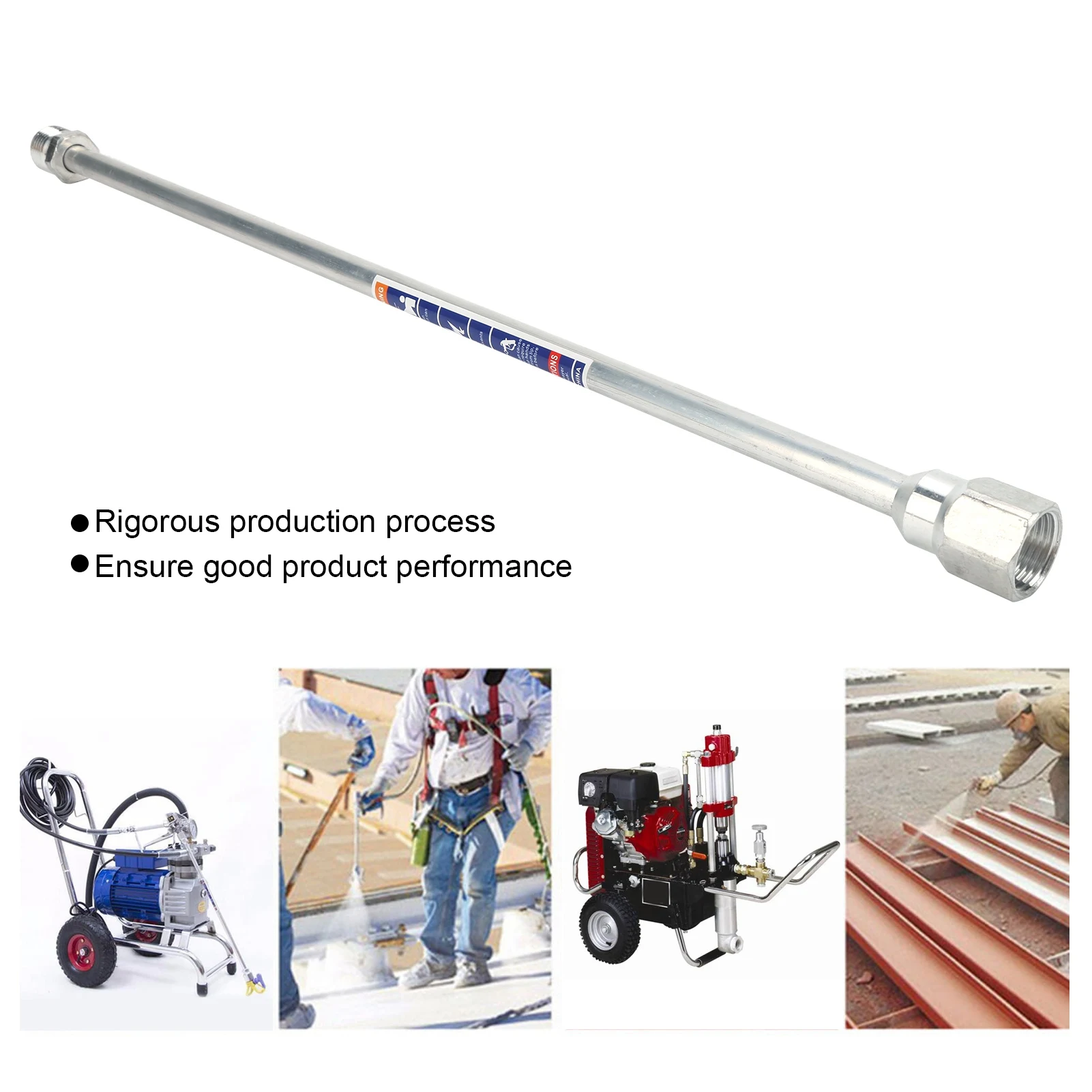 Sprayer Extension Rod Universal Paint Spray Gun Tip Pole Tool Manual Hardware Supplies50cm