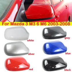 For Mazda 3 M3 6 M6 2003-2008 Car Replacement Rearview Side Mirror Cover Wing Cap Exterior Door Rear View Case Trim Housing Auto