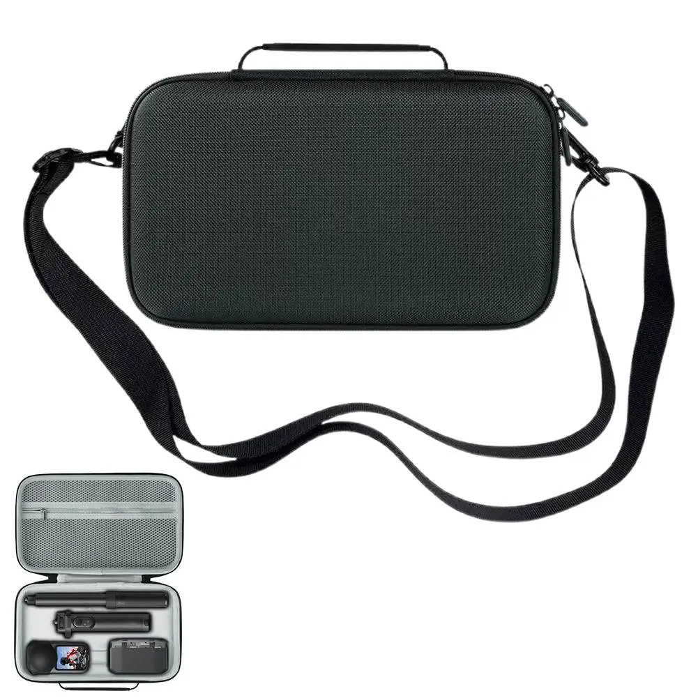 Hard Carrying Case for Insta360 X6 Action Camera Portable Storage Bag Shockproof Waterproof Travel Protective Bag with Shoulder